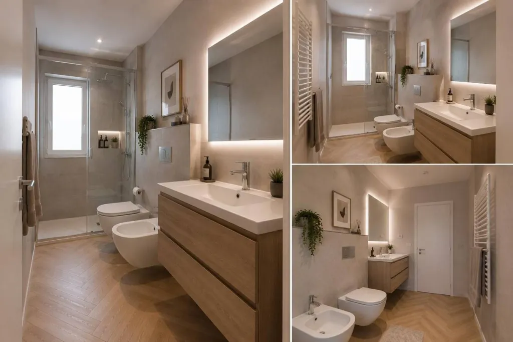 Bagni - Rearranged Apartment with Balcony in Turin