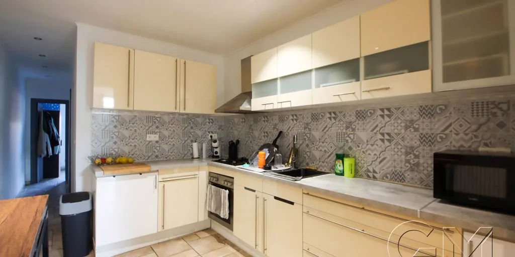 Cuisine - Appartement au Rez-de-chaussée à Moeskroen avec 1 Chambre