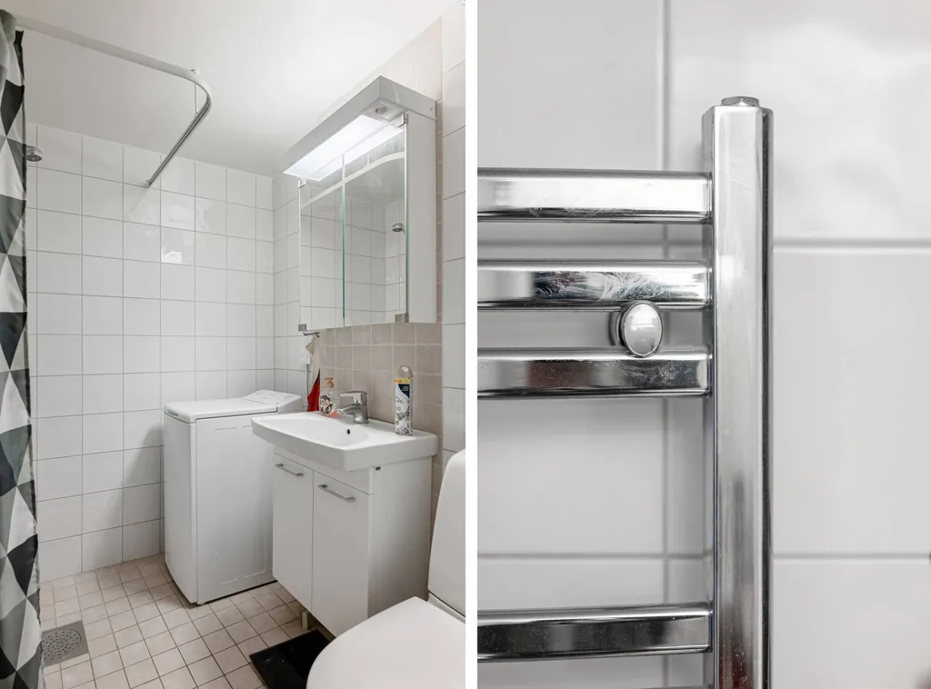 Salles de bain - Two-Bedroom Flat with Balcony in Tystberga