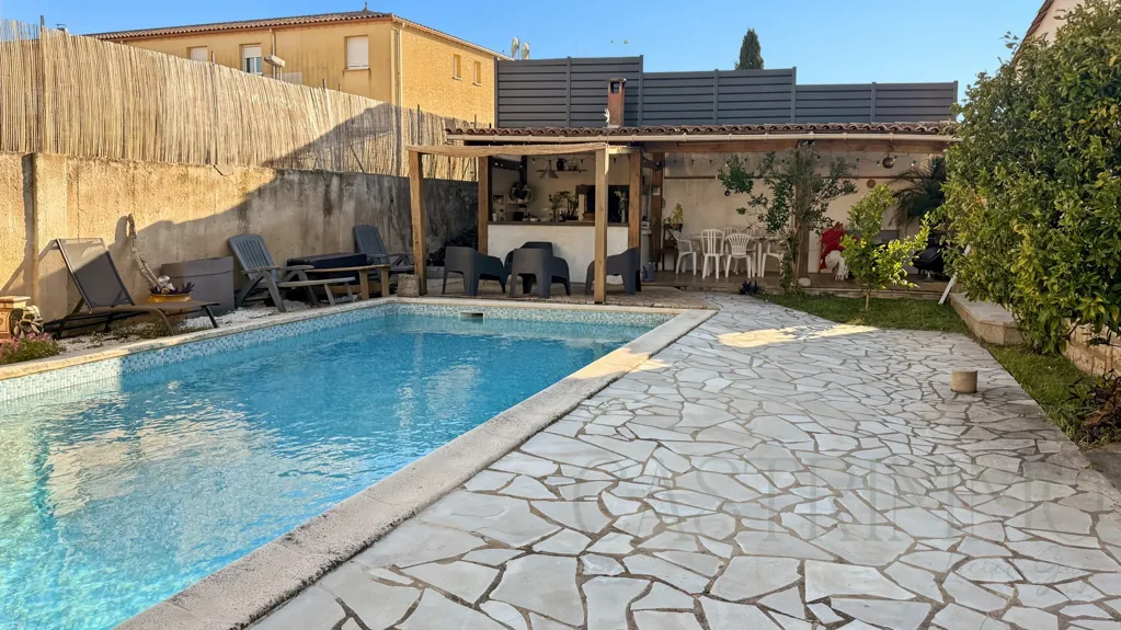 Bassein - Ground Floor House with Pool in Mauguio