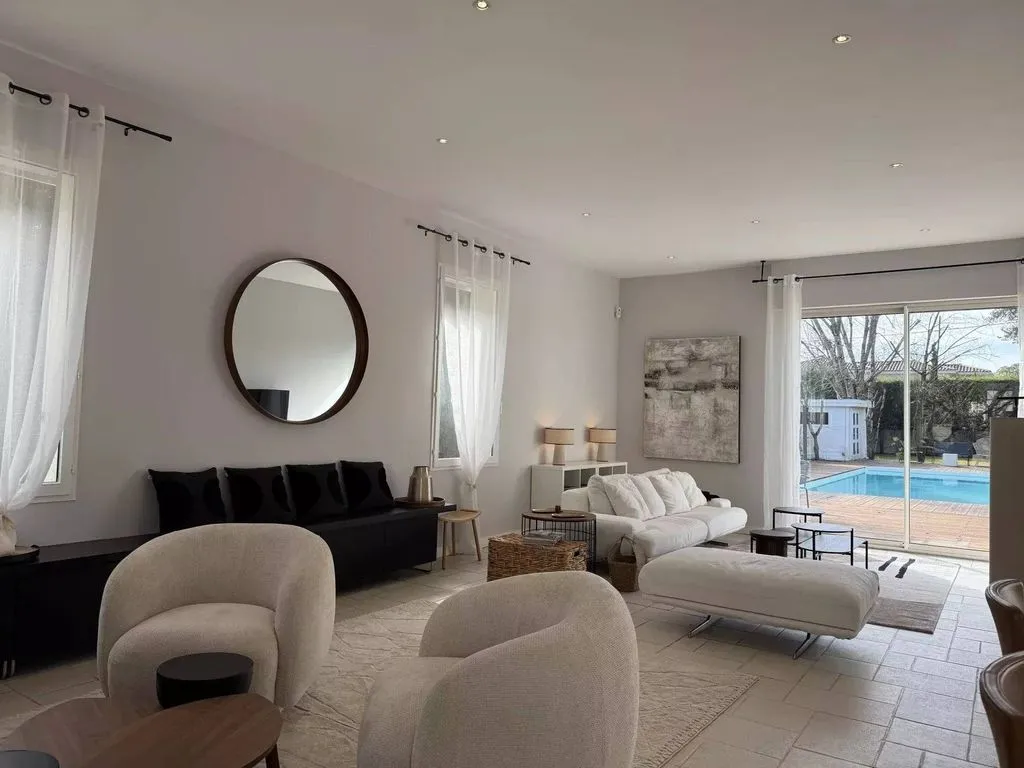 Séjour - Maison de Luxe avec Piscine à Pessac