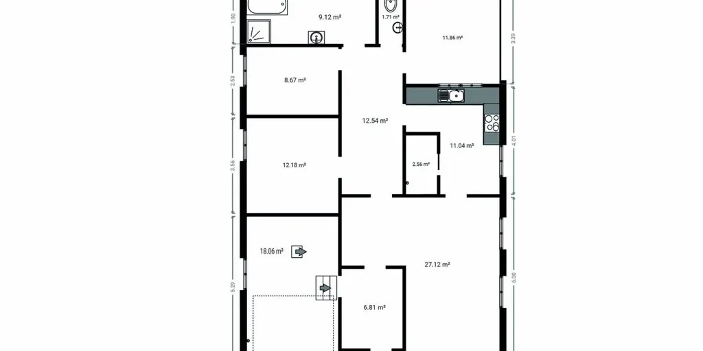 Plan - Maison à rénover avec jardin à Genk