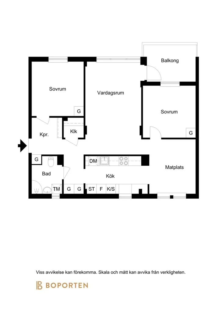 Plan - Apartment with Balcony in Brf Ersängen