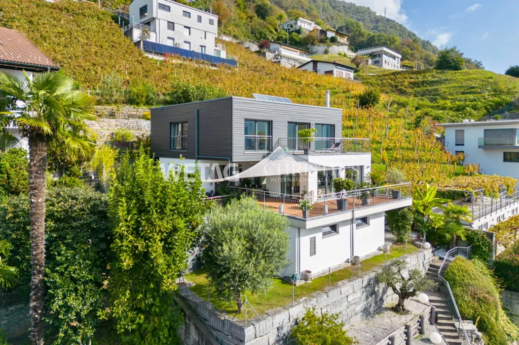 Õhuvaade - Modern Villa with Terraces in Gordola