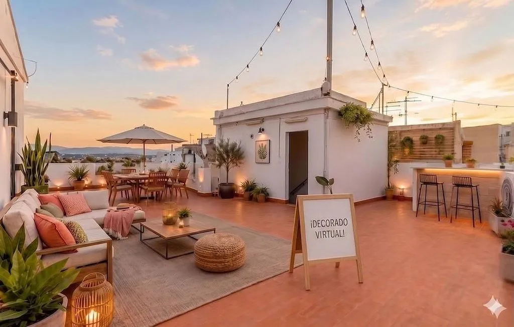 Terrasse - Apartment with Terrace in Llíria
