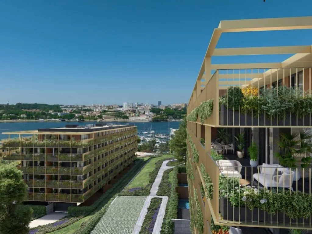 Aerial - Luxury Riverside Apartment in Vila Nova de Gaia
