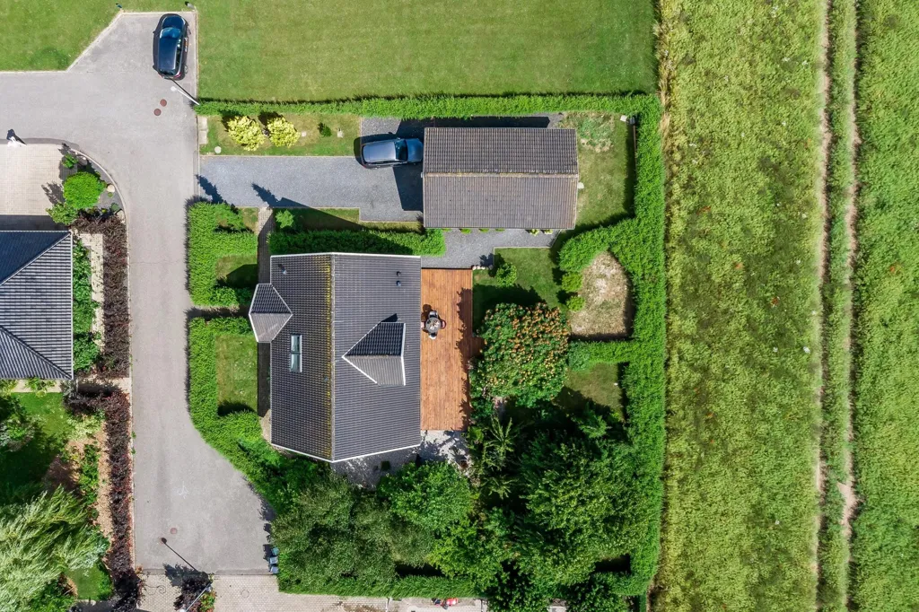 Vue aérienne - Villa with Terrace in Snave, Haarby