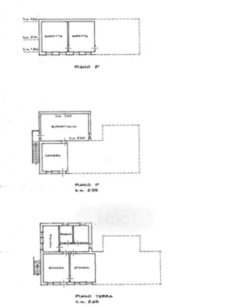 Plan - Independent House with Courtyard in Feltre