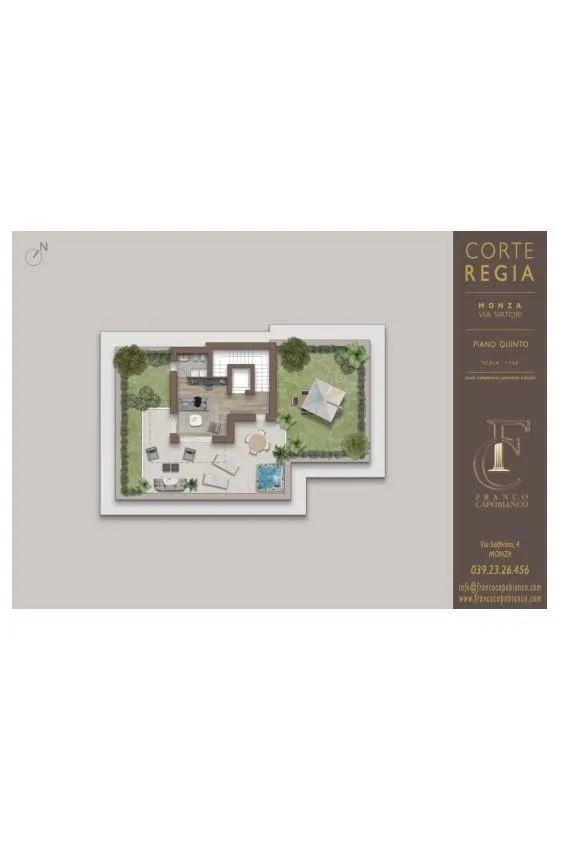 Plan - Luxury Penthouse with 360° View in Monza