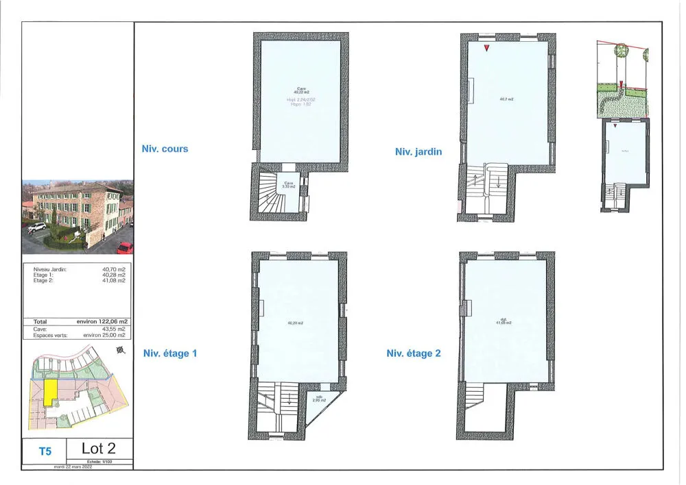 Appartement 3 pièces à Guereins