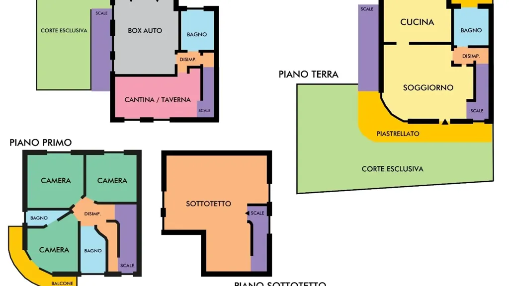 Plan - Bifamiliar Villa with Garden in Niardo