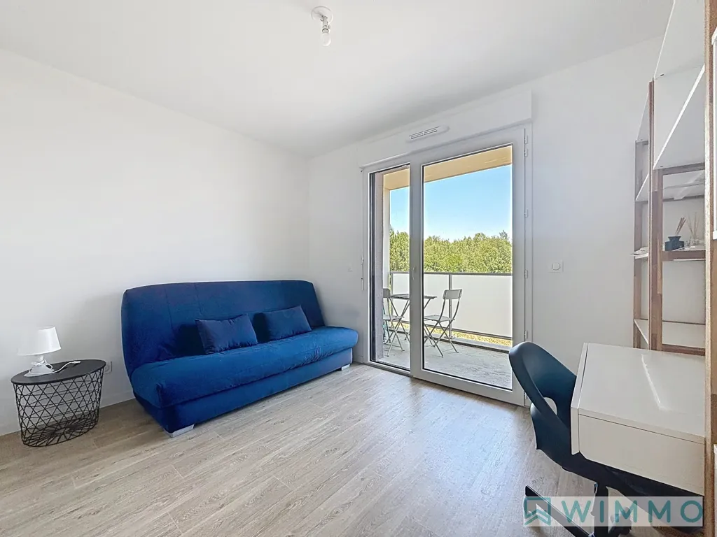 Chambres - Studio Meublé avec Balcon au Campus d'Illac