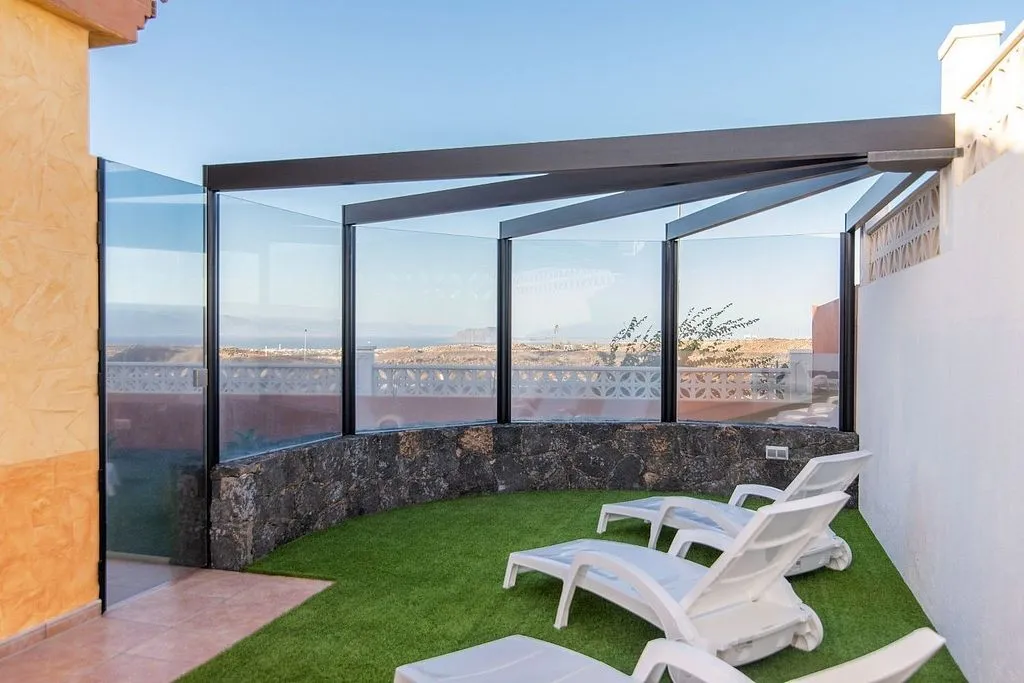 Terrass - Chalet with Pool and Sea View in Corralejo