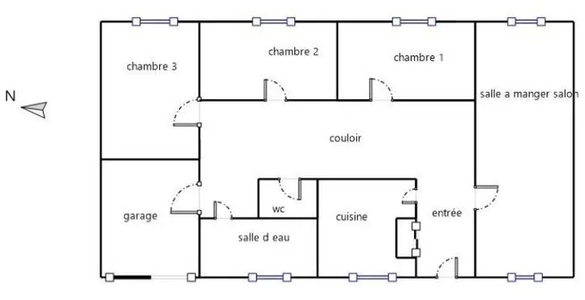 Plaan - Detached House with Garden in TREHET