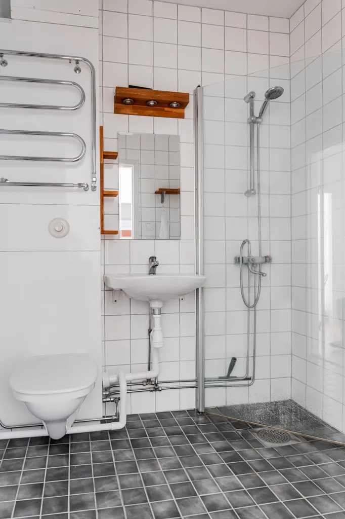 Salles de bain - Central Flat with Harbour View in Luleå