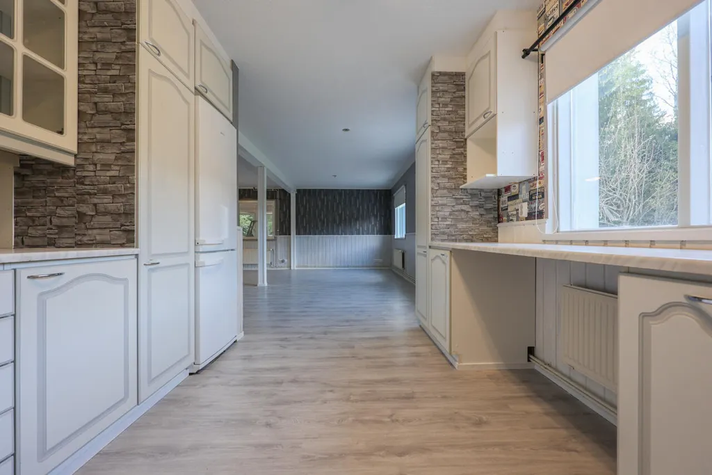 Köök - Spacious Flat with Sauna in Hapuoja, Kankaanpää