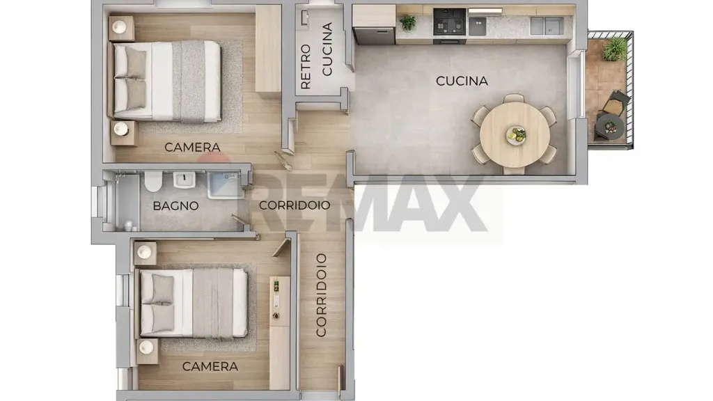 Plaan - Rented Apartment with Garage in Ferrara