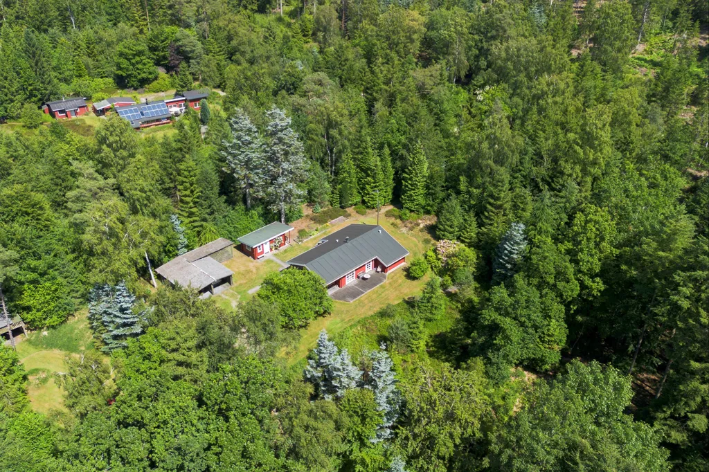 Aerial - Holiday Home with Large Garden in Sejs-Svejbæk