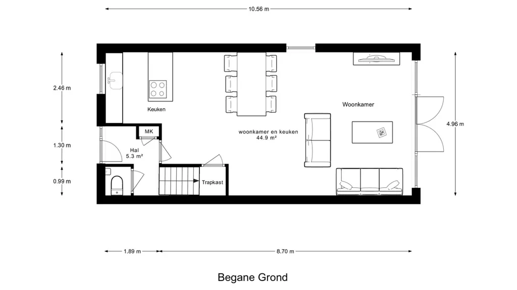 Plaan - Modernised Corner House with Garden in Leerdam
