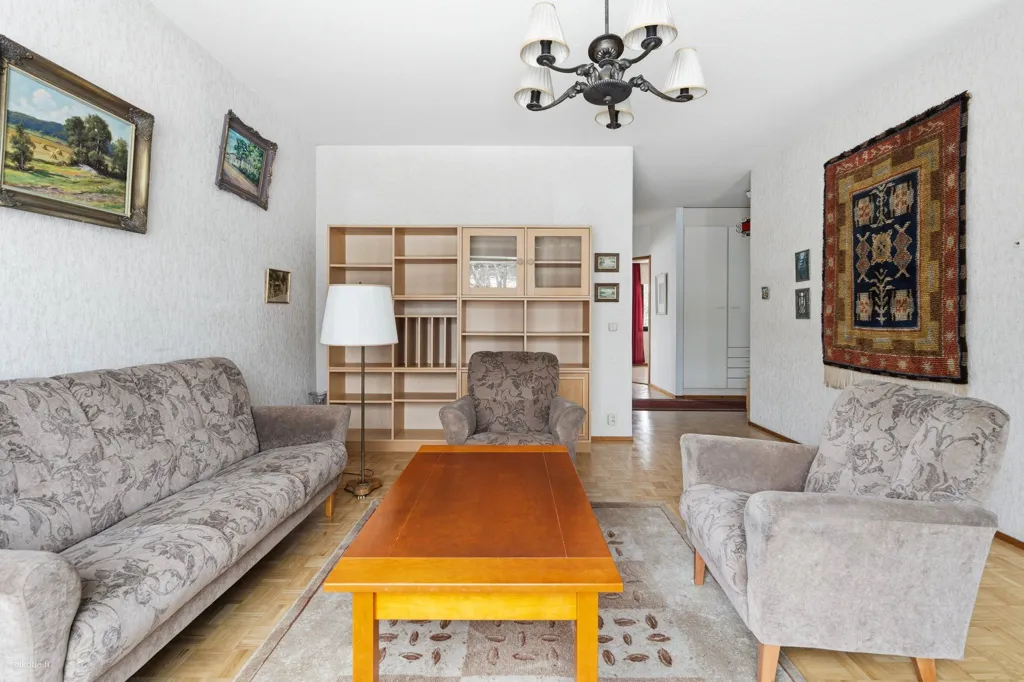 Séjour - Apartment with South-Facing Balcony in Joensuu