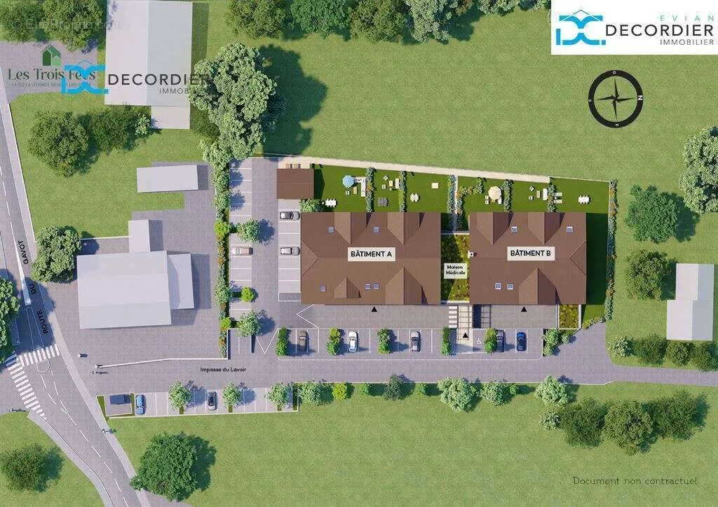 Plaan - New Apartment with Balcony in Féternes