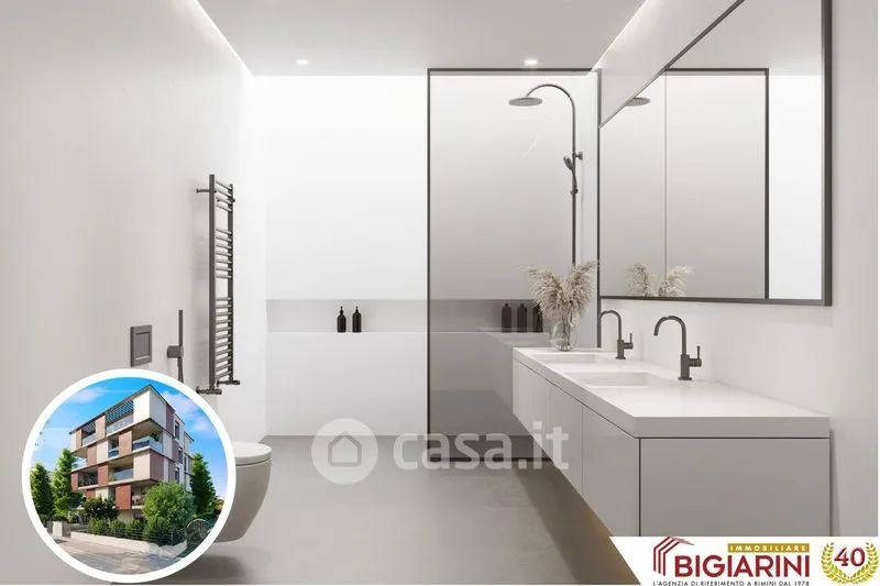 Salles de bain - Trilocale with Balcony in Rimini