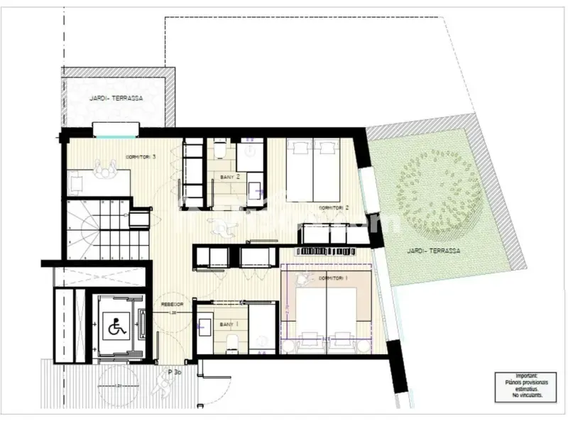 Plaan - Penthouse with Terrace in Canillo