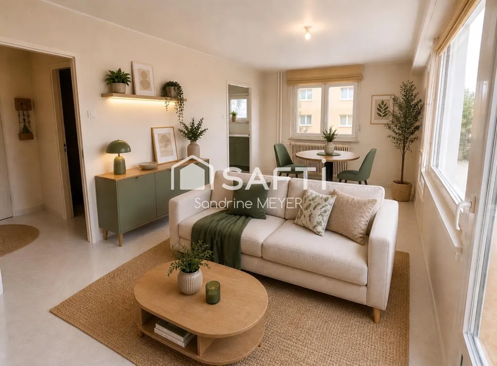 Soggiorno - 1-Bedroom Apartment with Balcony in Hœnheim