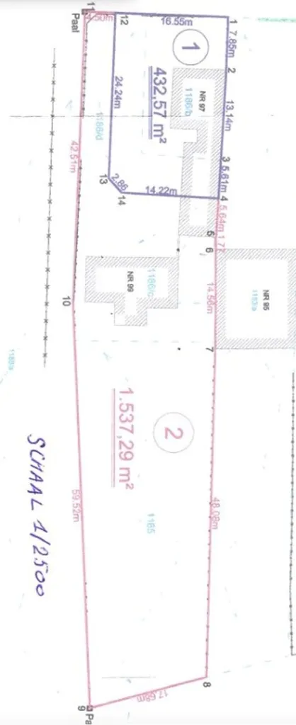 Plan - Maison à Rénover avec Jardin à Lievegem