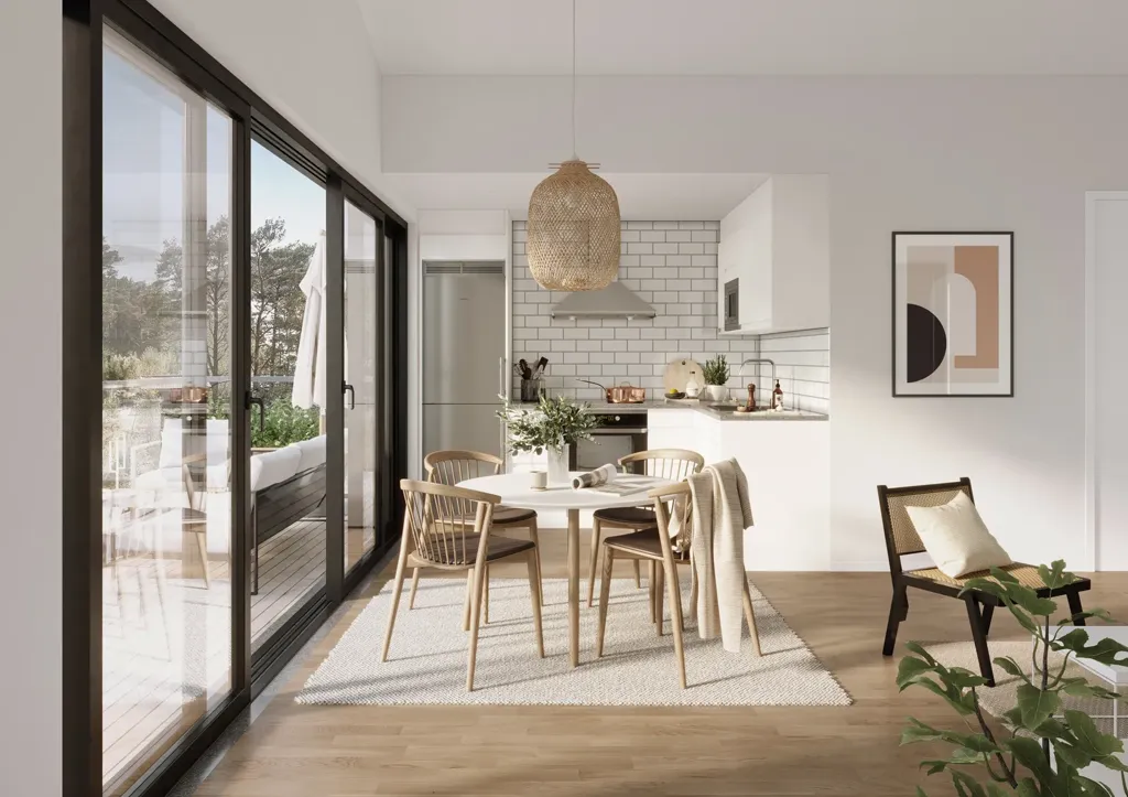 Söögituba - Apartment with Sea View in Skutevikshöjden