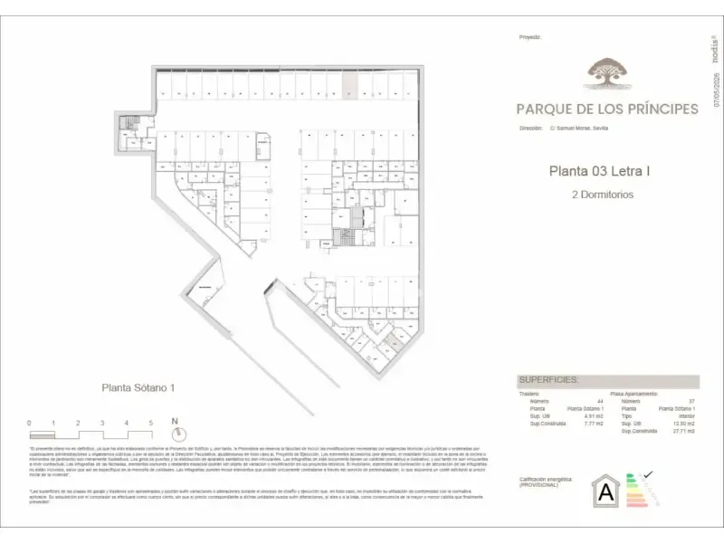 Plan - New Flat with Terrace in Sevilla