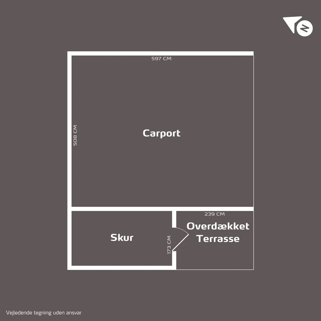 Plan - Renovated Villa with Carport in Vedbæk