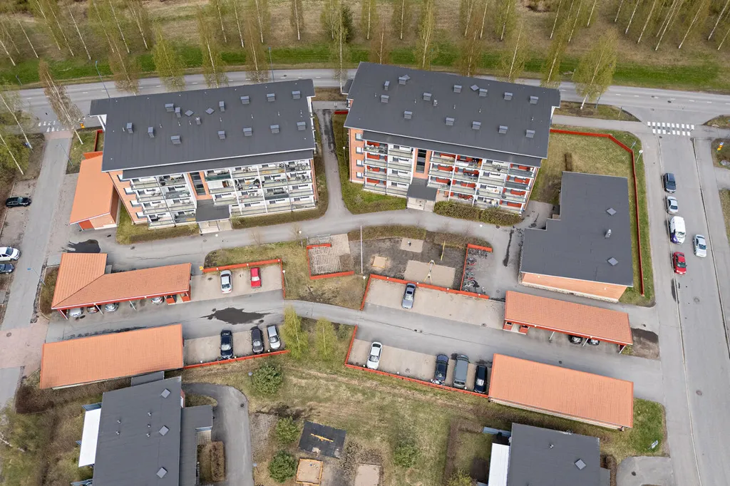 Vue aérienne - Apartment with Balcony and Sauna in Kaakkuri