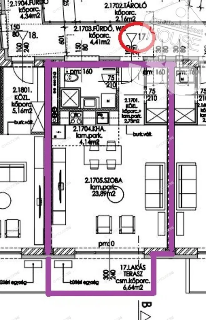 Plan - Modern Apartment with Balcony in Kecskemét Centre