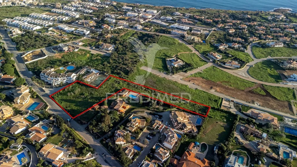 Aerial - Developable Land with Sea View near Praia da Luz