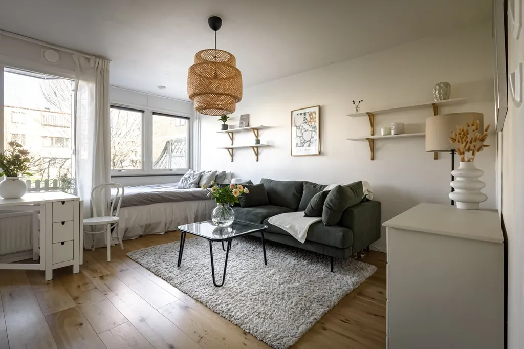 Séjour - Efficient Apartment with Private Terrace in Göteborg