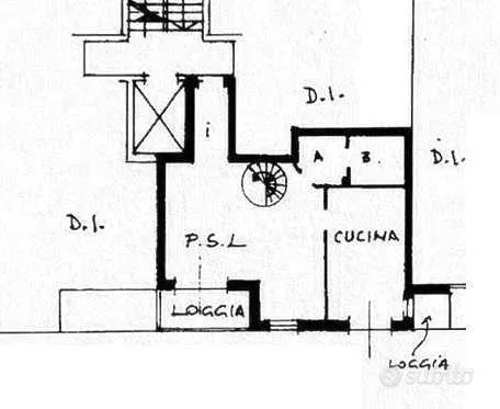 Plan - Penthouse with Panoramic View in Regina Pacis
