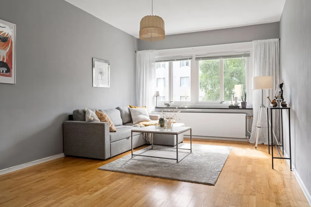 Séjour - Apartment with Original Details in Gothenburg