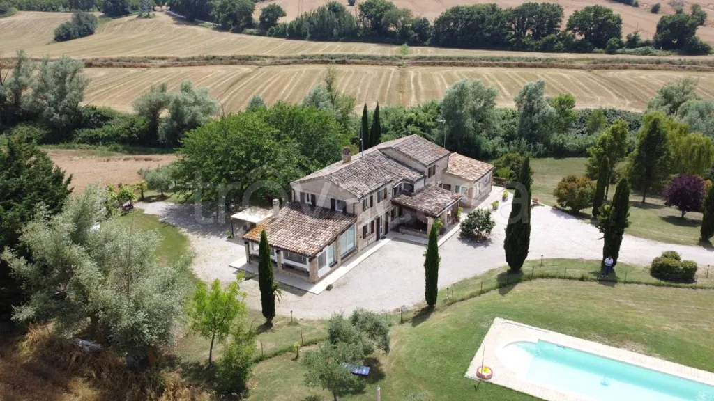 Vista aerea - Rustic Casale with Pool in San Costanzo