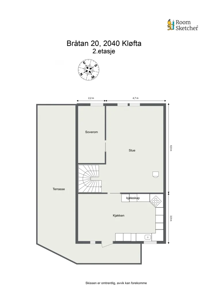 Planimetria - Modern Apartment with Terraces in Oslo