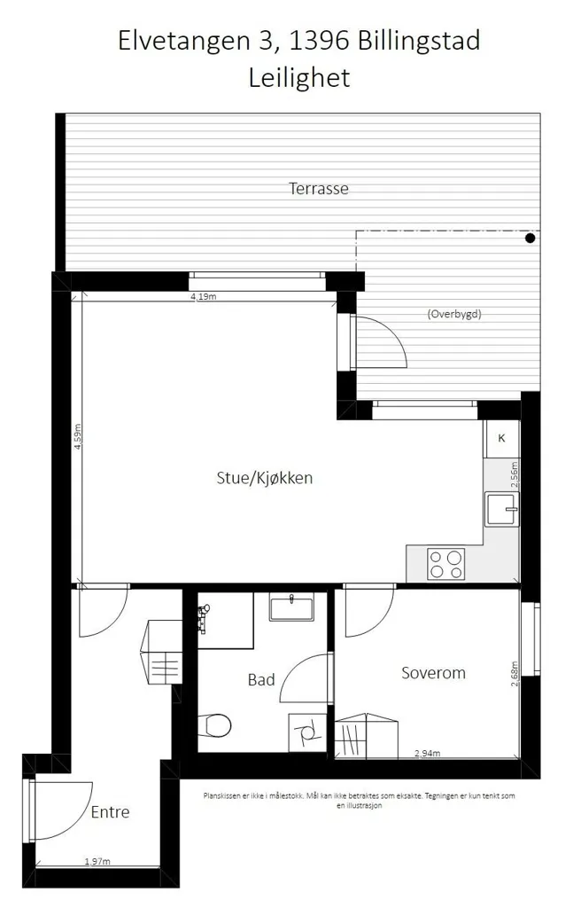 Plan - Modern Villa with Terraces in Billingstad