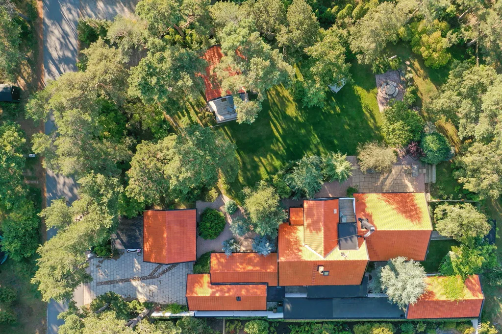 Õhuvaade - Architectural Villa with Garden in Ljunghusen
