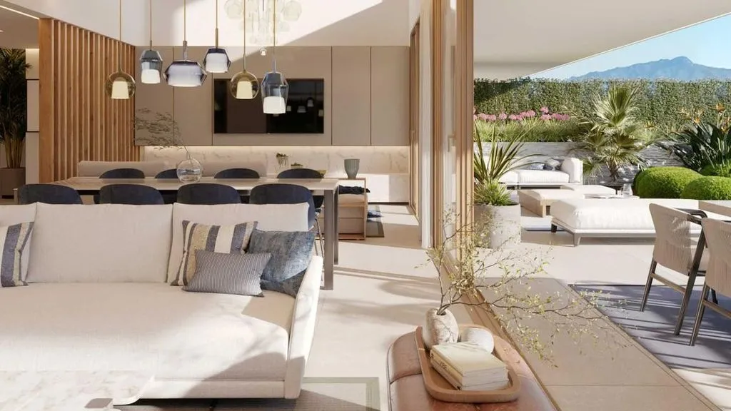 Living Room - Luxury Villa with Sea View in Marbella