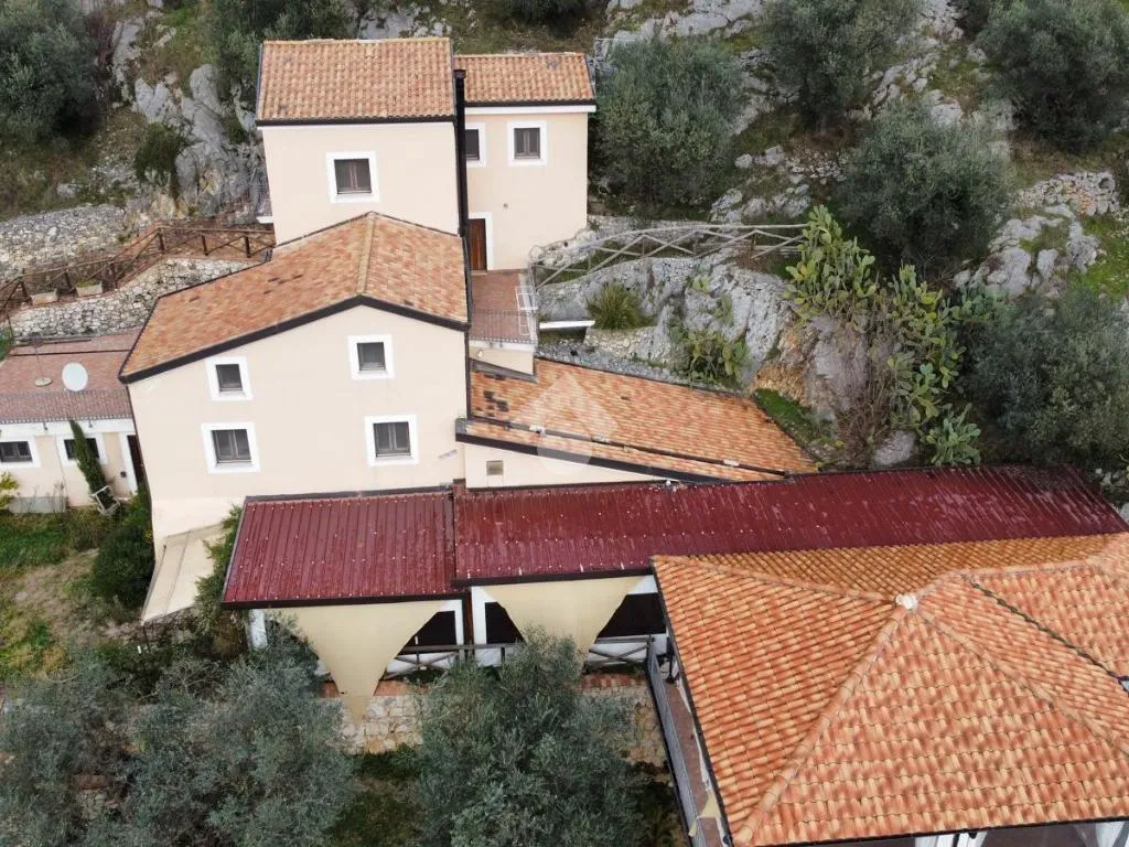 Aerial - Independent House with Restaurant in Venafro