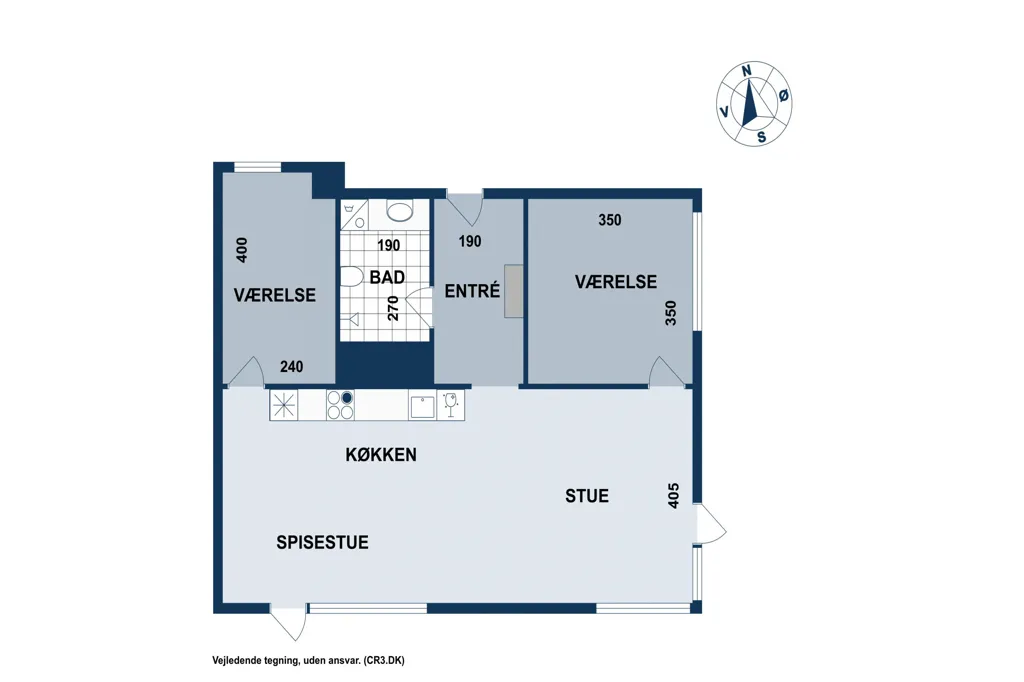 Plan - Apartment with Garden in Valby