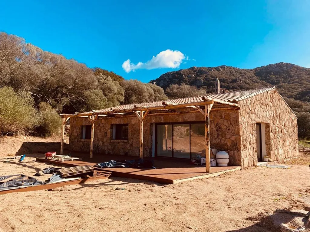 Extérieur - Bergerie Contemporaine à Figari avec Vue Mer