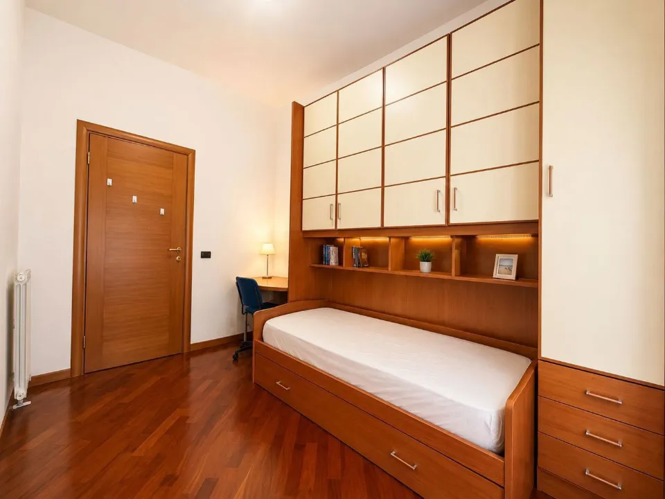 Bedrooms - Rented Apartment with Balconies in Rome