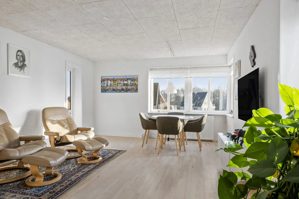 Séjour - Apartment with Garden Access in Fredericia