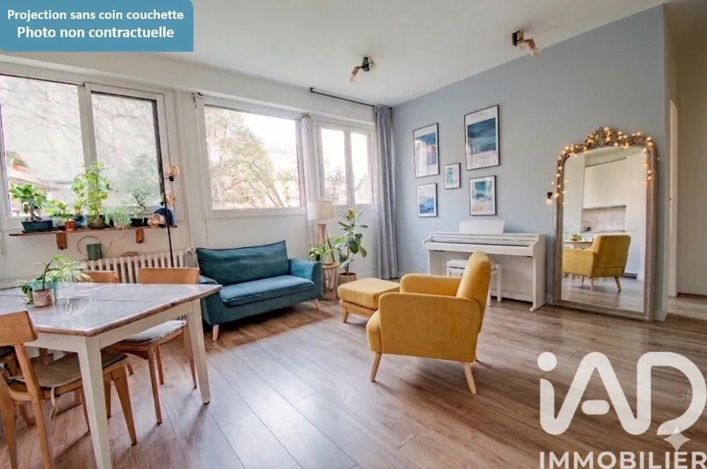 Soggiorno - Quiet 2-Bed Flat with Garden View in Montrouge