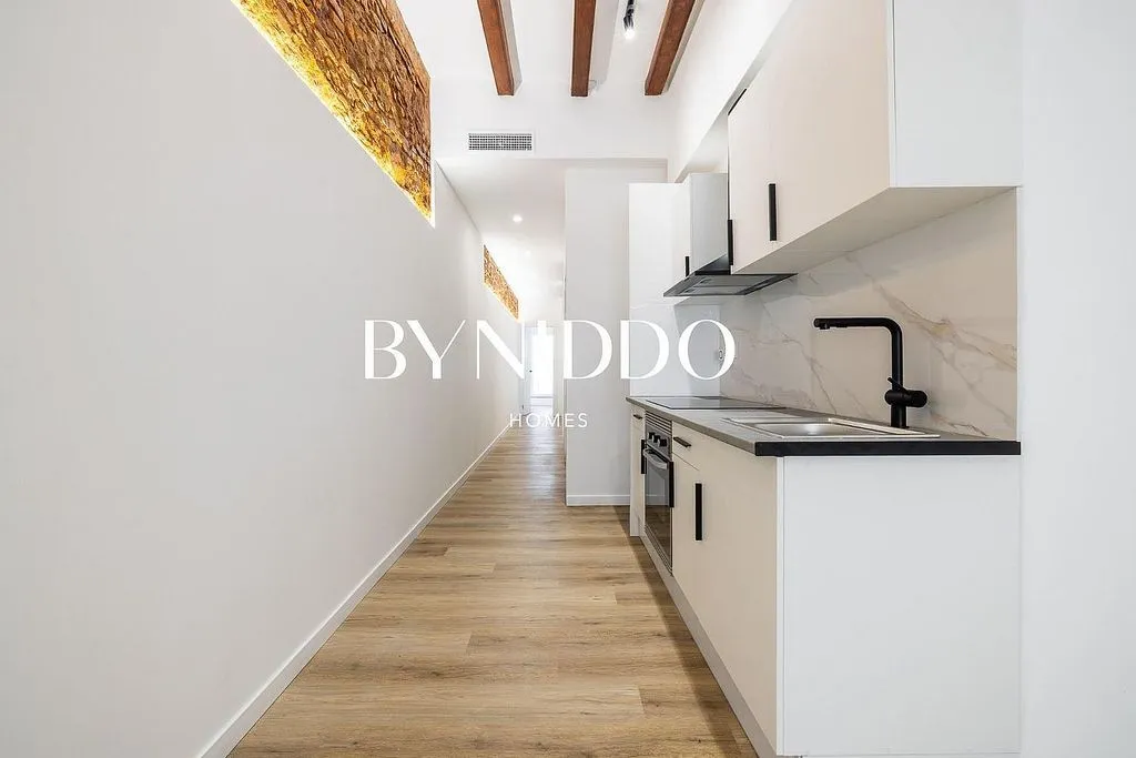Köök - Apartment with Terrace in El Poble Sec